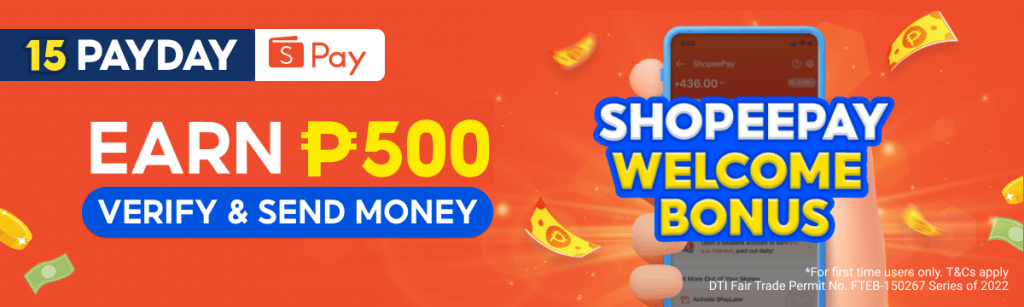 Earn P500 - Shopeepay Welcome Bonus!